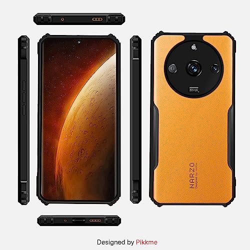 Image of Pikkme Realme Narzo 60 Pro 5G Back Cover | Crystal Clear Transparent Back | Ultra Hybrid | Full Camera Protection | Raised Edge | Bumper Back Case Realme Narzo 60 Pro 5G (Black)