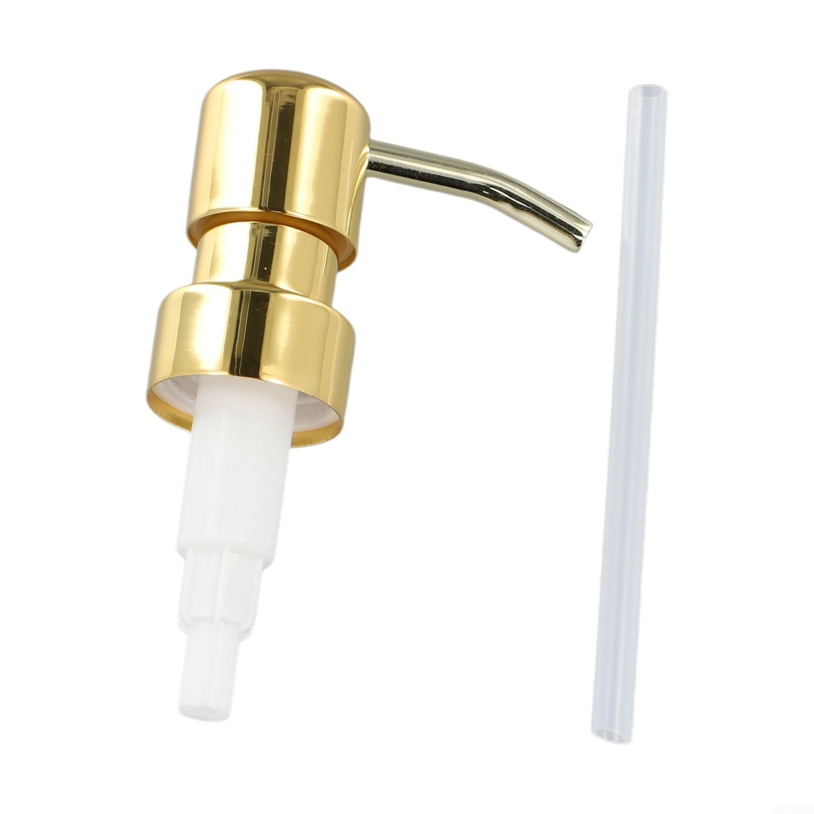 Dispensador de jabón, Cabezal de Bomba loción líquida, jabón Acero Inoxidable(Titanium Gold)