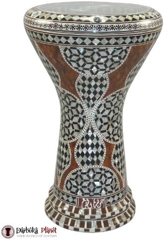 GAWHARET EL FAN New Generation DOUMBEK Mother of Pearl Drum 17.5