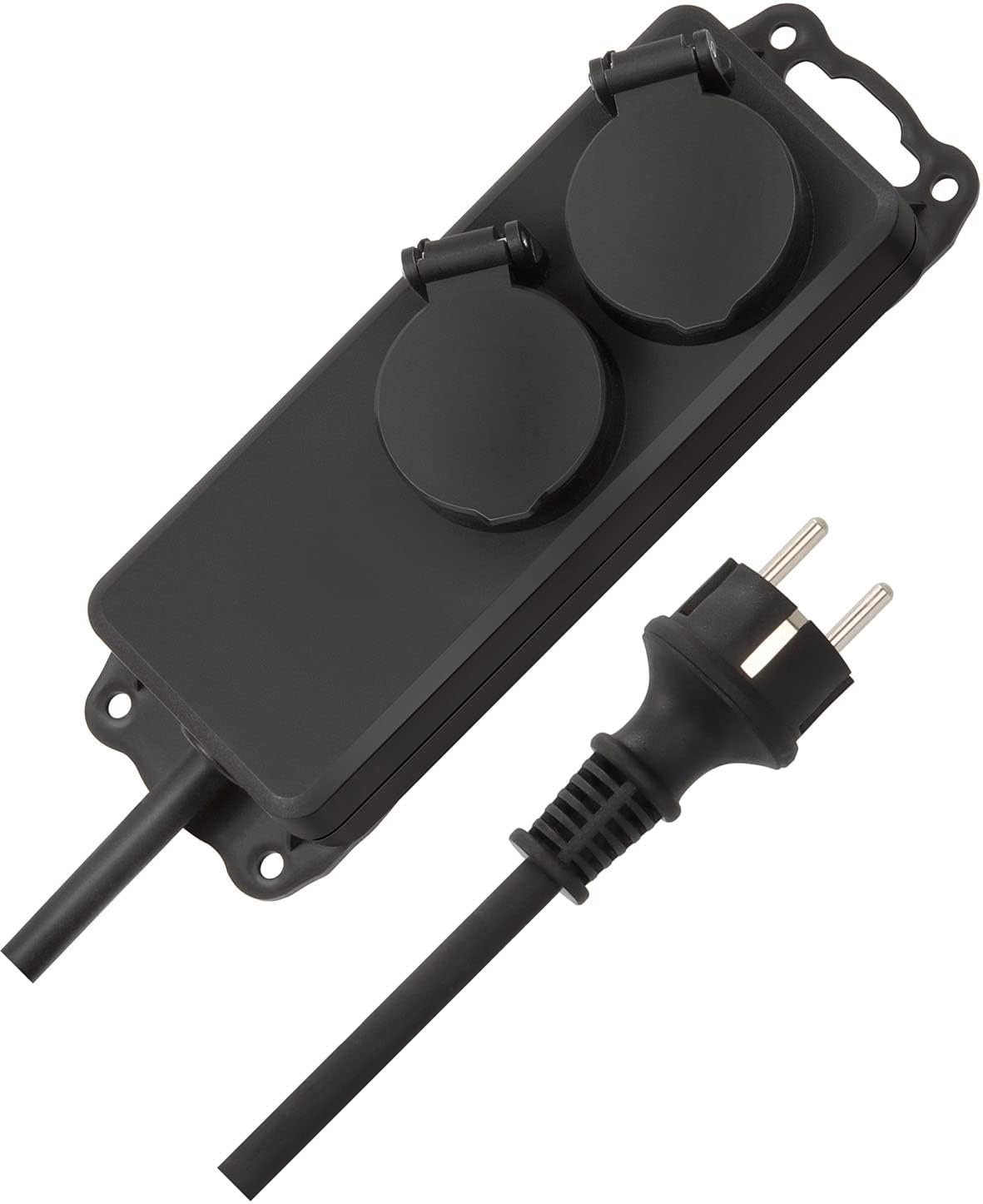 Detector de Humo X-Sense XS01-M ProConnected con estación Base SBS50, Certificado TÜV y Distribuidor de Enchufe Brennenstuhl IP44 de 2 vías