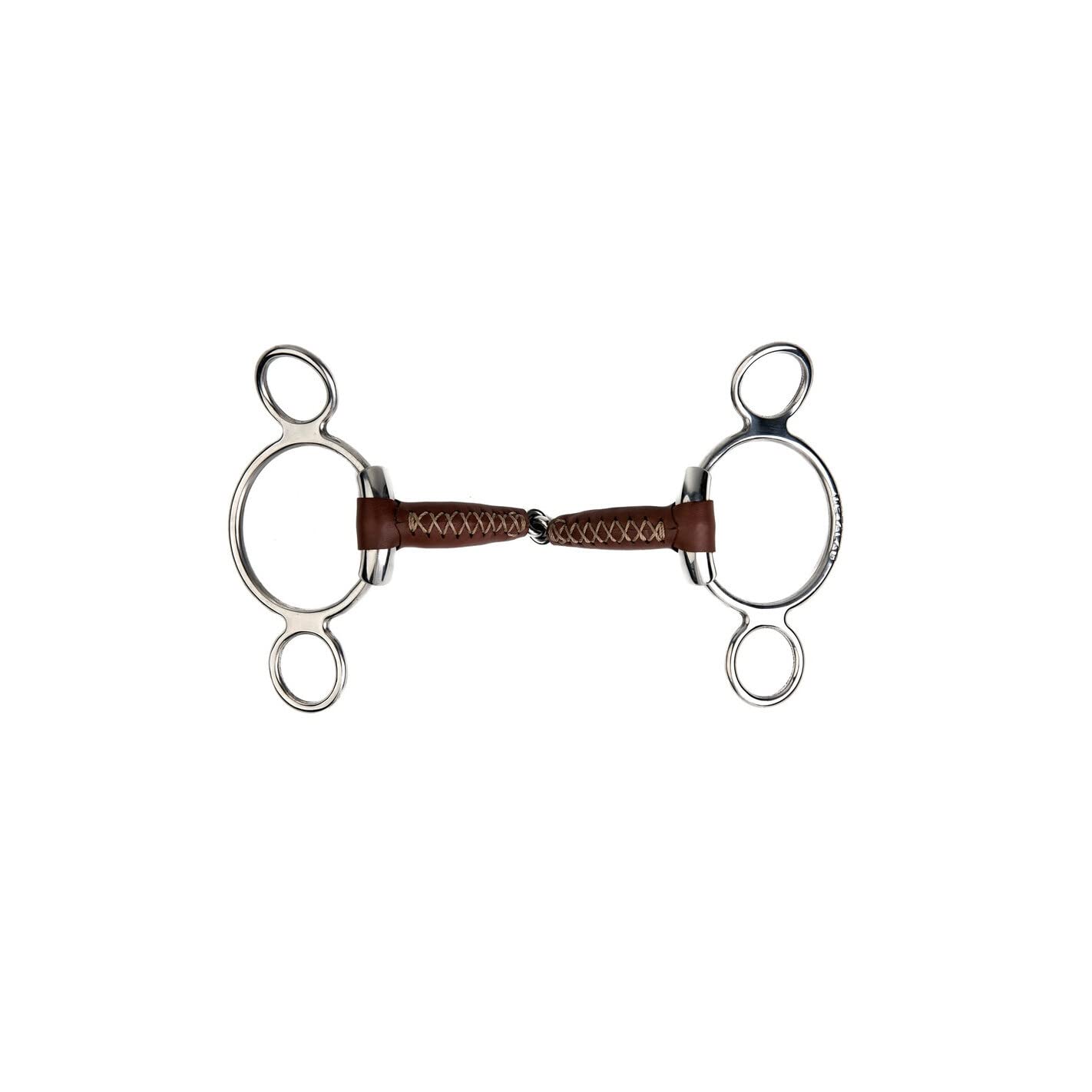 Metalab 3- oder 4-Ring-Gebiss für Pferde Pinchless