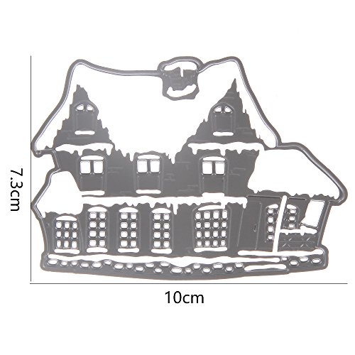 Vipe Paper Craft Cutting Dies Stencil Metal Mold for DIY Scrapbook Album Paper Card Decoration-02 (Villa) - Thumbnail 3
