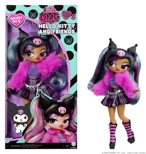 LOL Surprise OMG Loves Hello Kitty and Friends Kuromi Fashion Doll Inspired by Hello Kitty and Friends Character Play & Display!