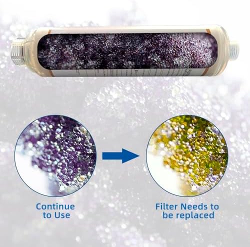 Filterrelated 2-Pack Spotless Car Wash Inline Deionizer with Visual Resin Technology - Transparent Housing, Color-Changing Media (Purple to Brown) for Spot-Free Rinse on RV, Auto, Solar Panels - 2