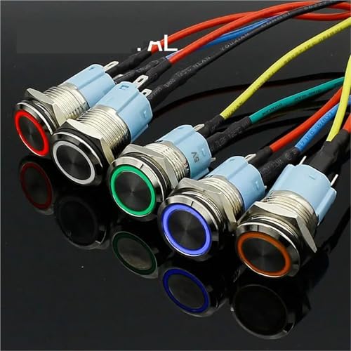 Interrupteur marche/arrêt avec voyant LED lumineux vert 5V intégré