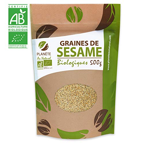 Graines de Sésame Bio - 500g (Sesamum indicum) - Blond - Complet