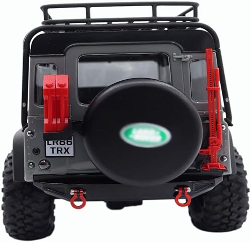 Miniatura 4 de TRX4M Parachoques trasero de metal para 118 RC Crawler Car TRX4-M piezas de actualización negro