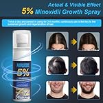 5% Minoxidil for Men and Women, Hair Growth Biotin Serum with Batana and Rosemary for Hair beard Regrowth Treatments, Extra Strength Hair Loss Solution, Clinically Proven to Regrow Thicker, 2.02FL OZ - Image 3