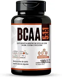 Floral Ervas do Brasil, BCAA 5:1:1 180 cap Leucina Valina Isoleucina Vit B6 Atleta
