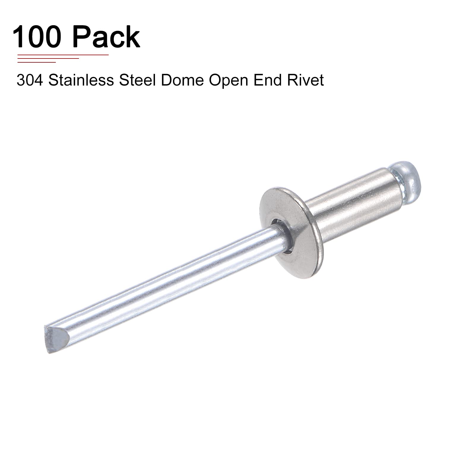 AGBERG 3 X 10 Mm (20 Pezzi) Rivetti Ciechi Con Testa Piatta – Acciaio Inox VA A2 V2A – Rivetti Ciechi – Rivetti Pop-inossidabile DIN 7337 – ISO 15983 | AGBERG - Foto 7