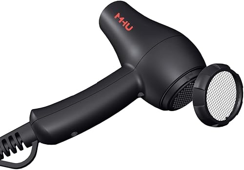 Miniatura 5 de Mini secador de pelo iónico de cerámica de 1000 vatios para pintar y verter acrílico, secador de pelo pequeño compacto y ligero para niños y viajes,