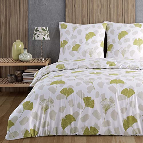Buymax Bettwäsche 200x200 cm – Bettwäsche Set 3-teilig 200 x 200 cm, Renforcé 100% Baumwolle, Bettbezug mit 2 Kissenbezügen 80x80 cm… – Ansicht 1