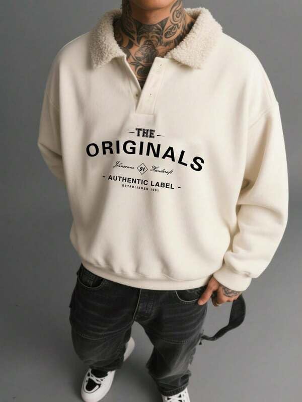 Trillion Store Trillion Men Beige Printed Sweatshirt - Image 6