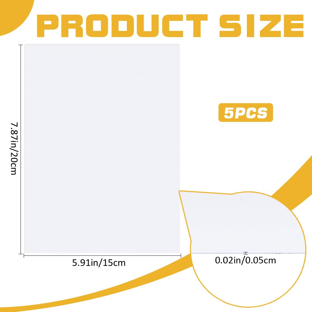 CRASPIRE 5Pcs Sublimation Aluminum Photo Plate 0.5mm Thick Panel Blank Metal Sign Board Blank Heat Transfe Picture Plate Sheets for DIY Printing Photo Graduation Anniversaries Birthdays - Image 2