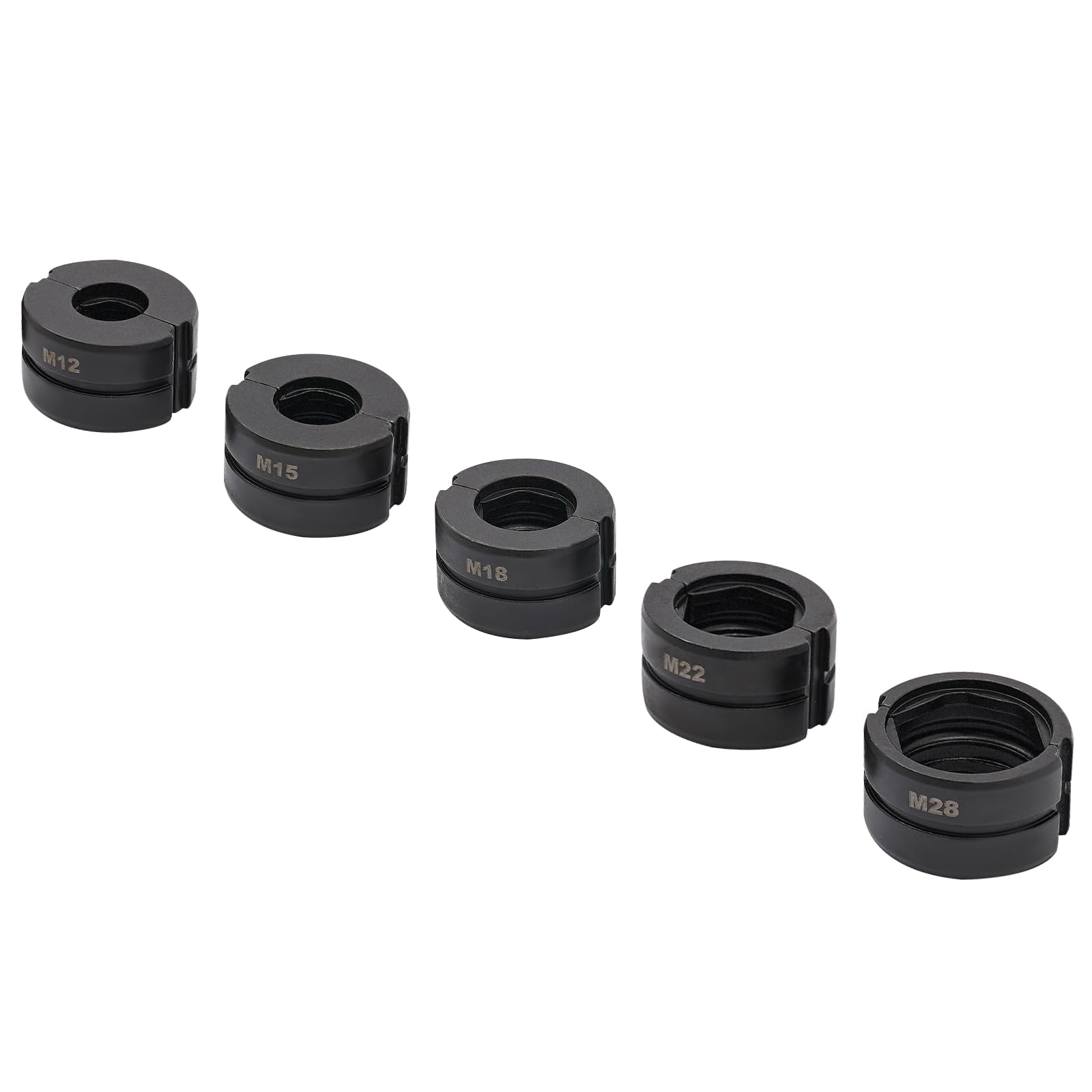 Mordaza de presión M12-M28 para herramientas de prensado, contorno M, diámetro interior 12 mm, 15 mm, 18 mm, 22 mm, 28 mm, para pinzas de presión manual, tubo de cobre, tubo de acero inoxidable C
