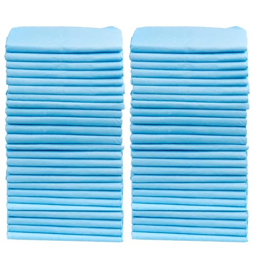 Green Blue GB495 Trainingsunterlagen Set Trainingspads für Hunde und Welpen 60x40cm Hygieneunterlage Welpenunterlage Einwegpad 6-lagig (50 Stück)