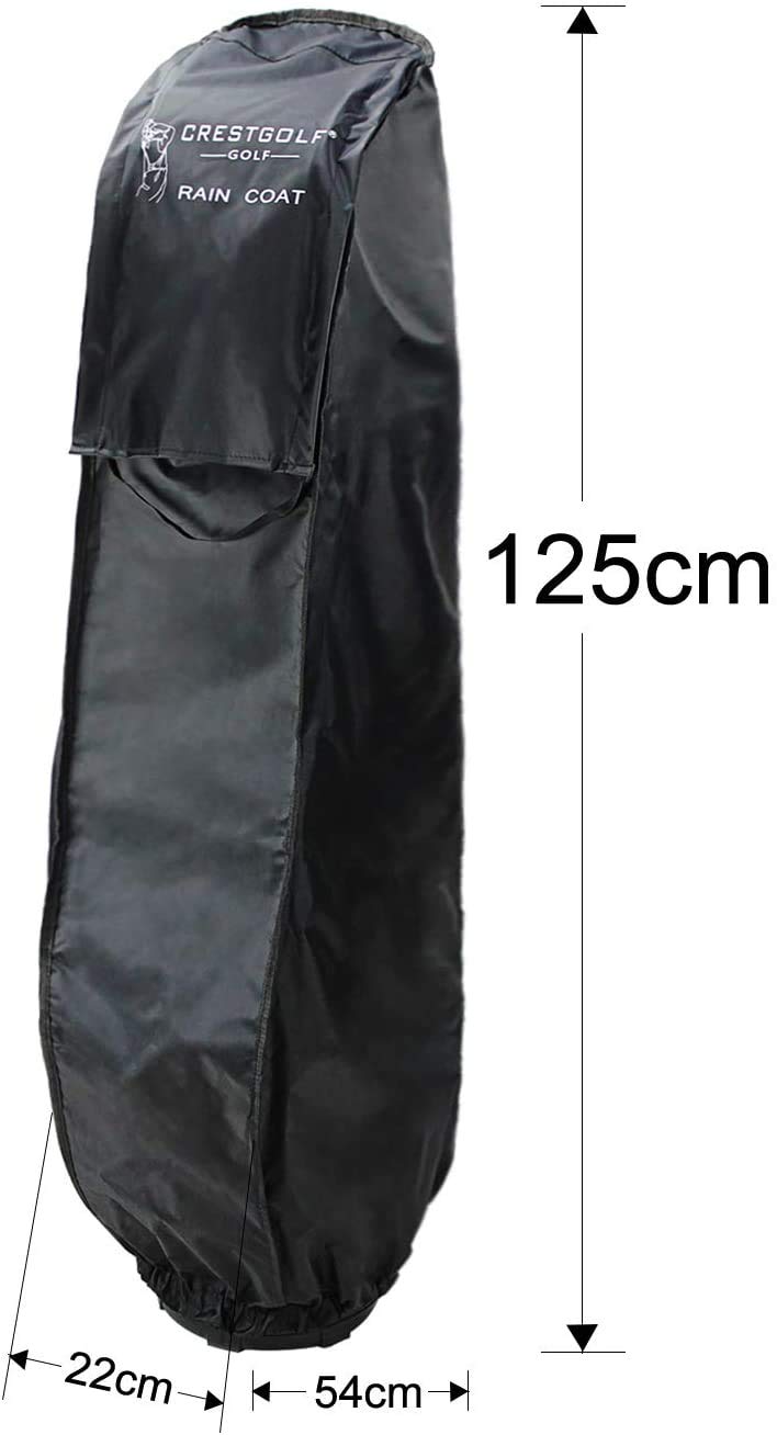 kofull - Funda Impermeable para Bolsa de Golf, Negro