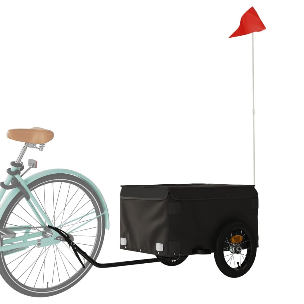 Rimorchio bicicletta nero ferro 30 kg 94080