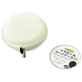 ブラック イヤホンケース 円形 Amazon | RISETECH 円形イヤホンケース 有線イヤホンケース