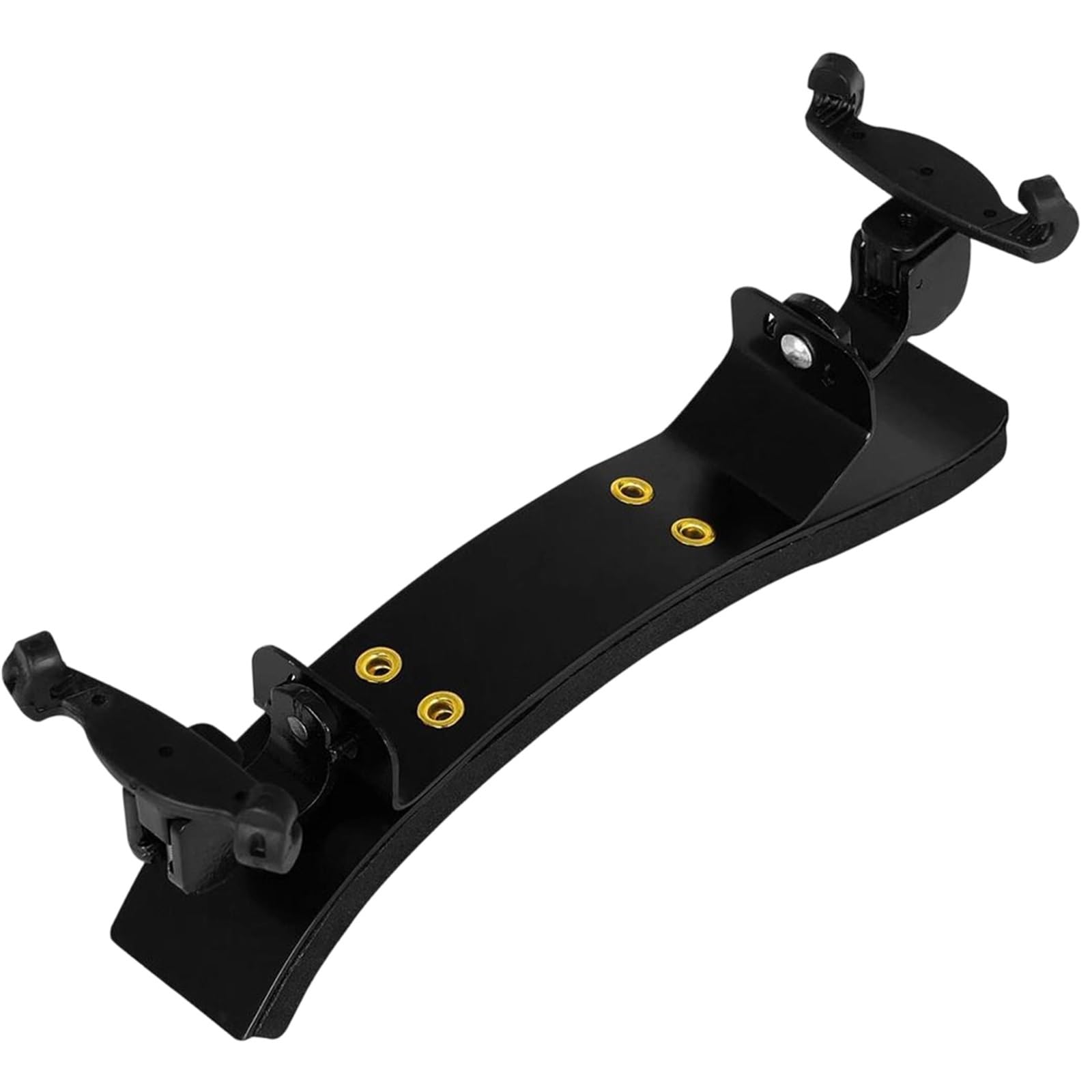 Apoyo Para El Hombro Del Violín Almohadilla de apoyo para hombro de violín de madera ajustable (aleación de aluminio) Garras de plástico | Acolchado suave. Alivia la presión en los hombros y mejora la comodidad al jugar.(Black)