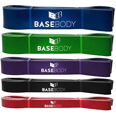 BaseBody® Blue - Pull Up Band - Resistance Band - Powerlifting - Assisted Pull Ups - Mobility Cover