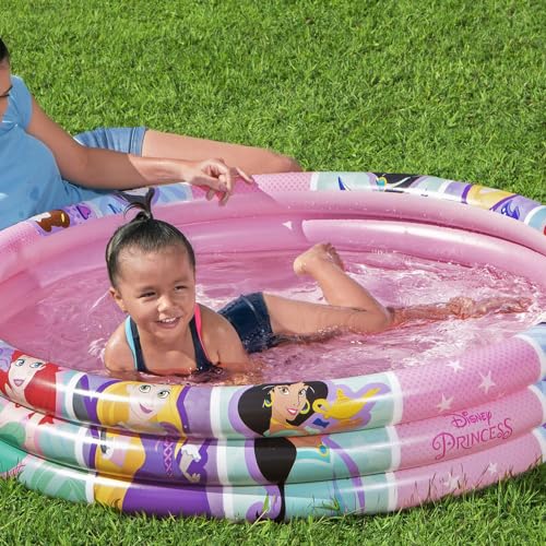 Bestway, Piscina Inflável, Princesas, 140 Litros À Partir de 2 Anos, Modelo Resistente e Seguro, Tra