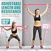 Ayombo Pilates Bar Kit with Resistance Bands, Pilates Workout Equipment for Legs, Hip, Waist, Arm, Squats Exercise Equipment for Home Workouts, Adjustable 3-Section Pilates Bar Kit for Women & Men