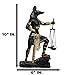 Ebros Ancient Egyptian God Anubis with Scales of Justice Statue Gods of The Dead and Afterlife Weighing The Heart Against Ostrich Feather Figurine 10