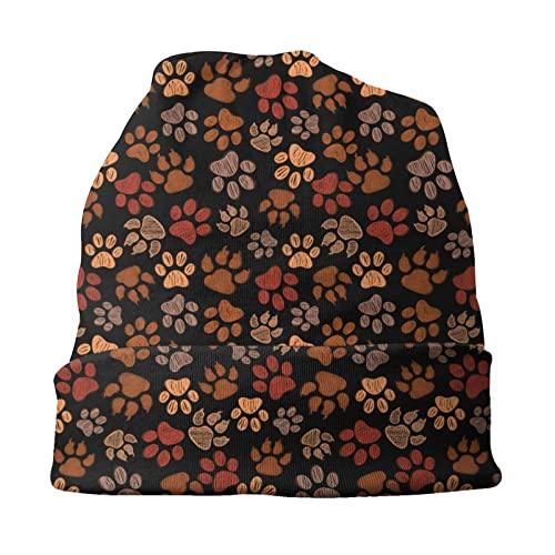 Dog Paw Beanie Hat Adult Skull Cap Warm Slouchy Knit Hat Headwear Gift For Men Women #TOP3