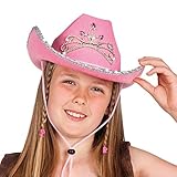 Kombinieren Sie den Hut mit einem dazu passenden Kostüm und Ihre Tochter verwandelt sich im Nu in ein rosafarbenes Cowgirl