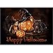 Produktbild Kürbis Katze Diamond Painting, Halloween Thema 5D DIY Diamant Full Malerei Stickerei Crystal Strass Bilder Kreuzstich Handwerk für Home Decor Kit Tiger Blume Rose (Schwarz, 40 * 30cm)
