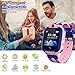 SZBXD Kids Smart Watches Phone, GPS Tracker Touch Screen Flashlight SOS Camera Clock Voice Chat Smartwatch - Boys Girls Christmas Birthday Gift (Pink)