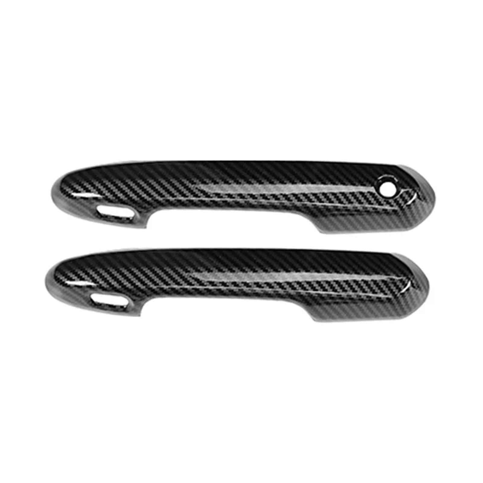Bqwyedpl 2 1Hole Carbon Fiber Suitable Fit For Lexus Lx600 2022-2024 Door Handle Decorative Bowl Scratch-Proof Modification Accessories Car Door Latch Handle(2 1Hole Carbon Fiber)