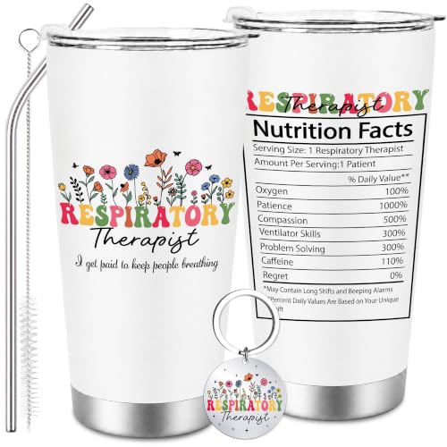 Keluna Respiratory Therapist Gifts Tumbler Keychain Set RT Appreciation
