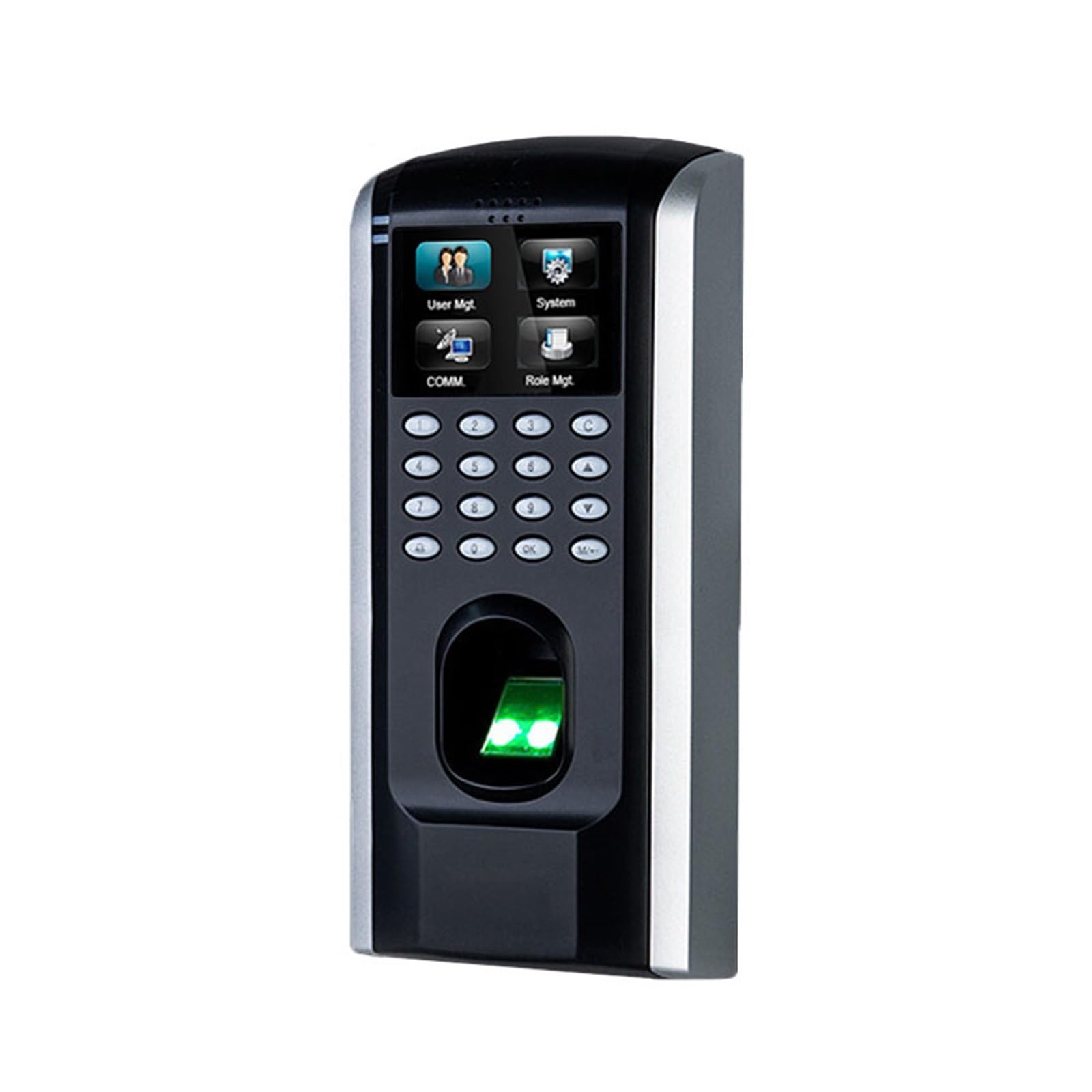 Máquina de Fichaje, SF200 Control de Acceso biométrico de Huellas Dactilares y Tiempo de Asistencia Pantalla a Color TFT de 2 Pulgadas TCP/IP de Control de Acceso de Puerta(SF200-ID)
