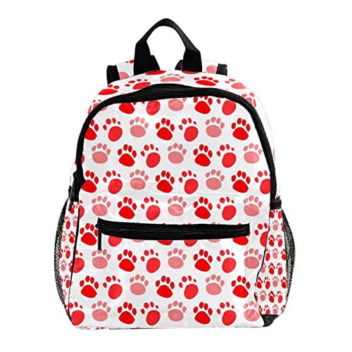 Sac à dos pour garçons et filles motif pattes de chien 30,5 cm cartable enfant