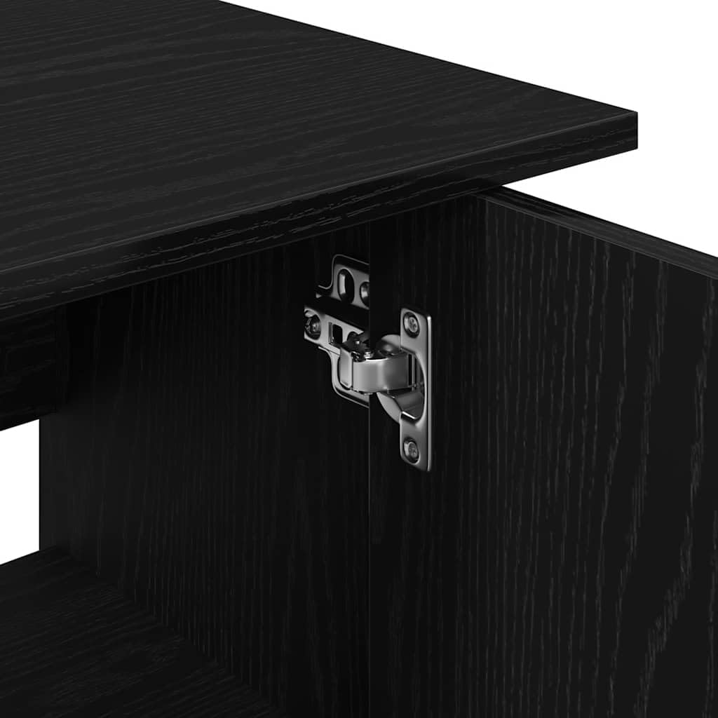 vidaXL Support d'aquarium Chêne Noir 101 x 41 x 58 cm Bois d'ingénierie