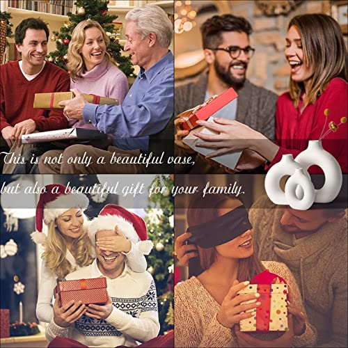 Sawoake-White-Donut-Vase-Hollow-Ceramic-VaseModern-Home-DecorRound-Matte-Pampas-Grass-VaseNeutral-Boho-Nordic-Minimalism-Style-Flower-Vases-for-Living-Room-Wedding-Dinner-Table-Party-Office-Bedroom