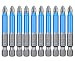 Produktbild Saipor 10Stück 65mm kreuz Lang Schraubendreher Bit Set, PH2 Bit Magnetische Schlagschrauber Bits, 1/4" Sechskantschaft schrauber Bitsatz für Akkuschrauber