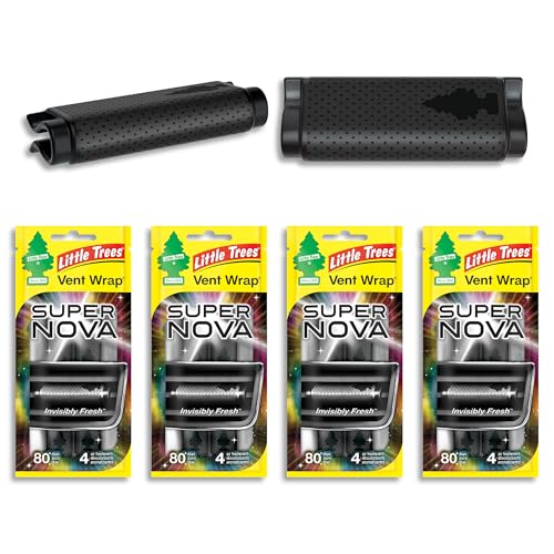 Image of LITTLE TREES Car Air Freshener | Vent Wrap Provides Long Lasting Scent, Invisibly Fresh | 16 Air Fresheners | Supernova