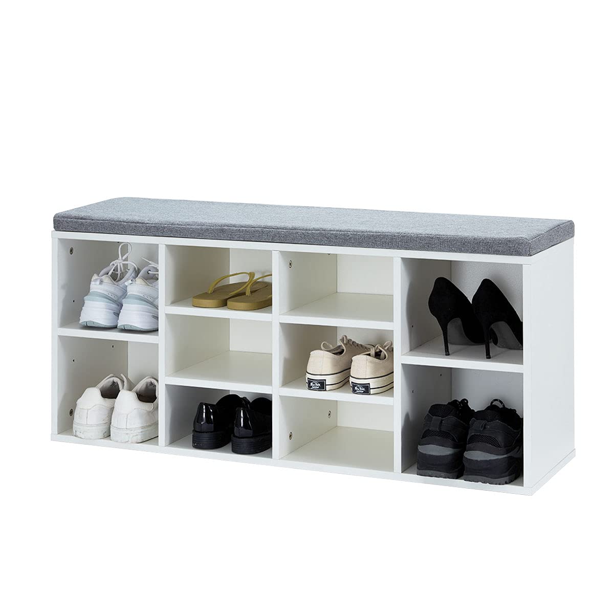 Buy Shoe Storage Bench, 10Cube Storage Bench Shoe Rack with