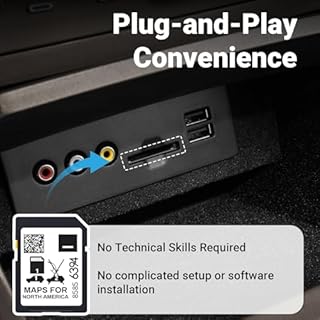 ORIRI·X 2025 Latest Navigation SD Card Fits for Chevrolet Cadillac Buick GMC Most Models | Accessories Part Number 8585 6394 | Maps Cover USA Canada Mexico | INFO 3 Map Update-V.2024