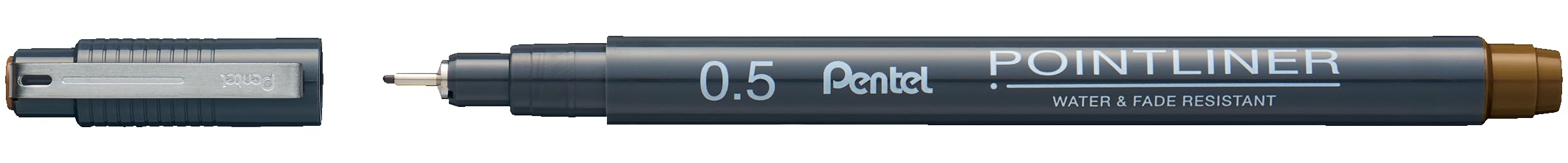 Pentel Fiber Uçlu Yazı Kalemi - 0.5 mm. TURUNCU