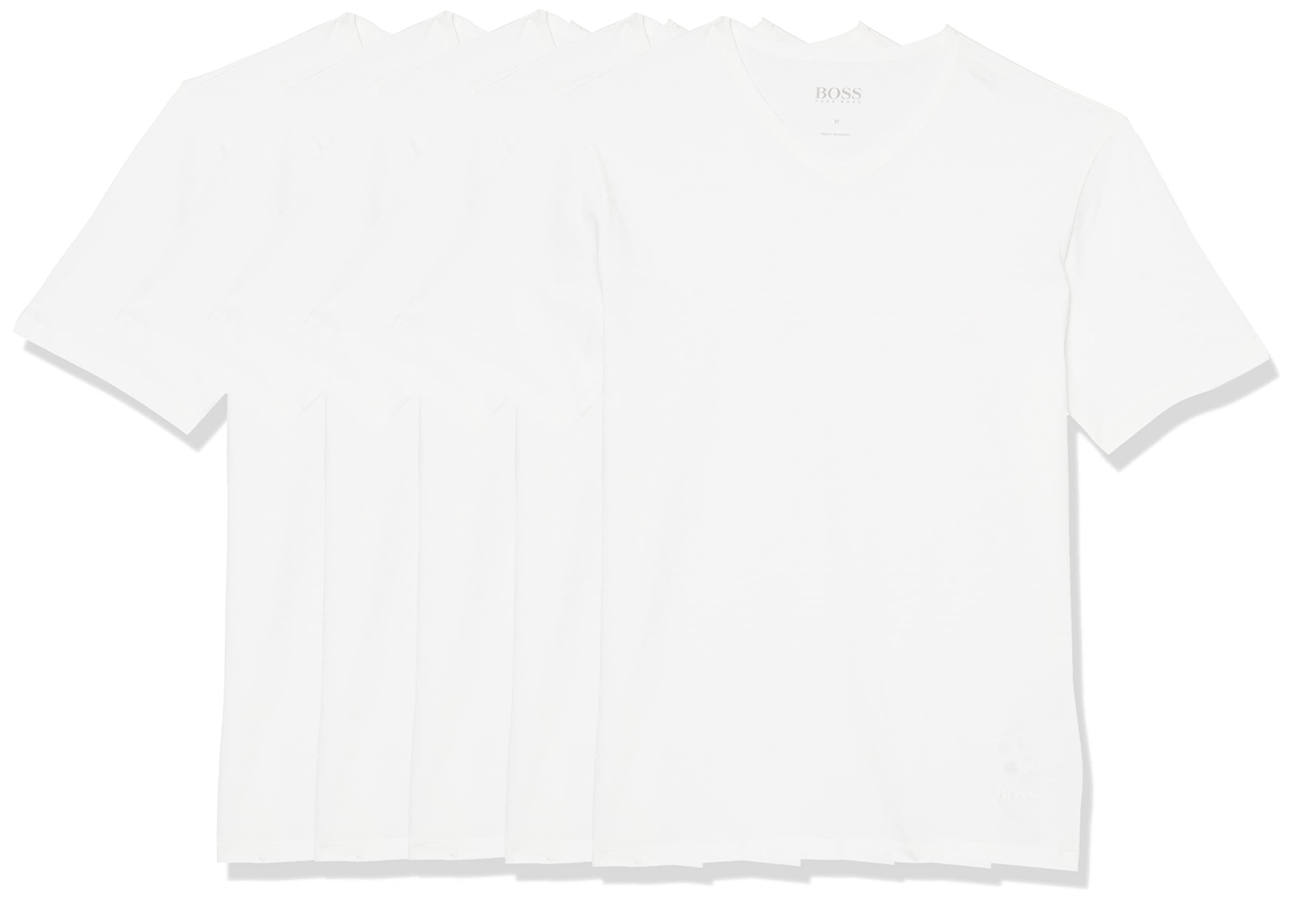 BOSS Hugo Mens Cotton Pack T-Shirt Pack Undershirt, Midnight