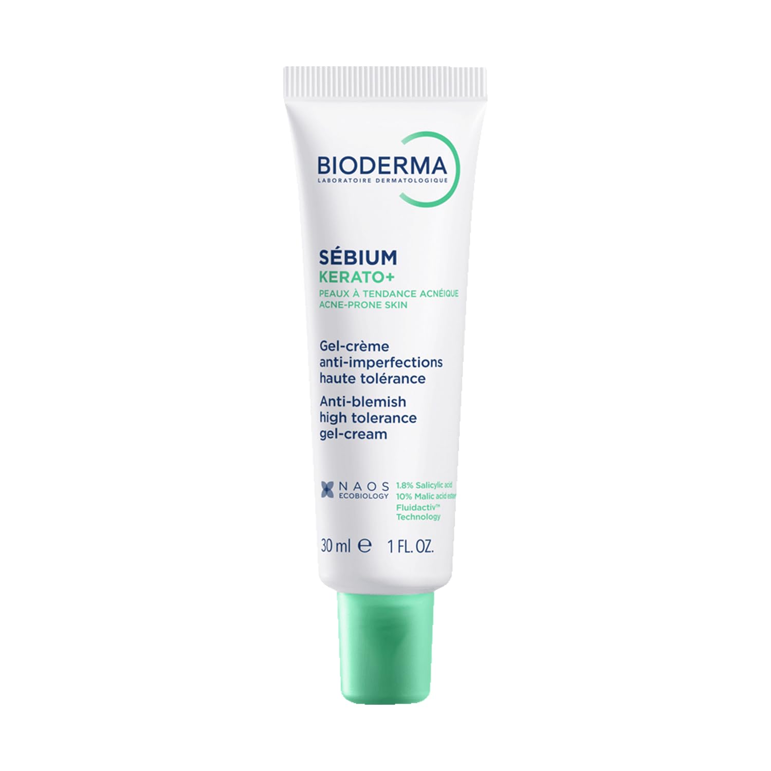 BIODERMA Sebium Kerato+ Gel-Crème Anti-Unreinheiten-Pflege bei unreiner bis zu Akne neigender Haut, 30 ml Kremowa