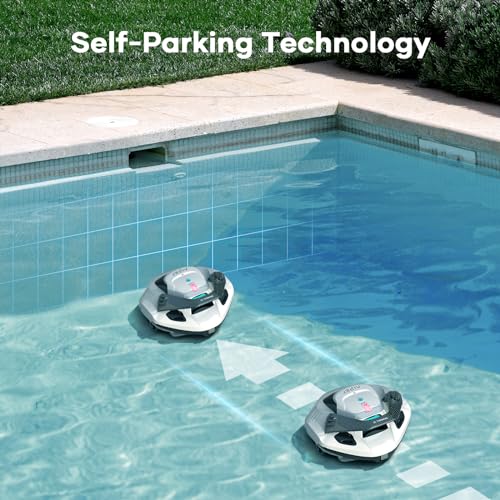 AIPER-Cordless-Robotic-Pool-Vacuum-Self-Parking-Technology-Portable-Ideal-for-Above-Ground-Flat-Pool-up-to-40-Feet-White AIPER Cordless Robotic Pool Vacuum Self Parking Technology Portable Ideal for Above Ground Flat Pool up to 40 Feet White