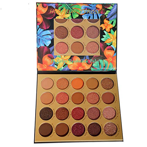 20 Colors Eyeshadow Palette Matte Eyeshadow Pallet Pigmented Shades Makeup Palette Set Shimmer Foils Eye Makeup Long Lasting Palette of Shades 25 Colors Waterproof and Sweatproof (20 colors -1#)