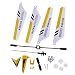 EastVita S107 Full Replacement Parts Set for Syma S107 RC Helicopter (Set of 19,Yellow)