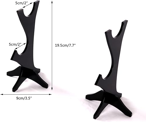 Miniatura 7 de WANLIAN Soporte de sable de luz Soporte acrílico para montaje en sable de luz Soporte de sable de luz Soporte de sable de luz de dos niveles (negro)