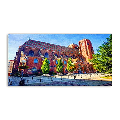 Art mural en verre acrylique haut de gamme motif Wroclaw 100x50cm